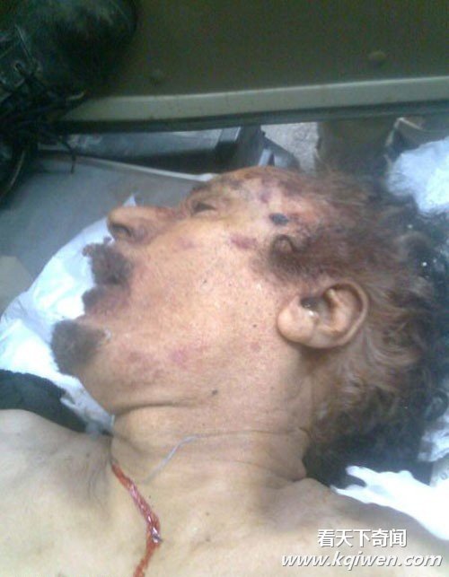 曝光卡扎菲被捕时遭鸡奸 军刀从后插下体残虐(组图)